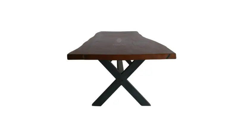 Artikelbild 5 des Artikels “Naturholz Tisch suar mit Metallbeinen, 280cm Länge, 120cm Breite, 83.5cm Höhe. Tischplatte 7cm dick “